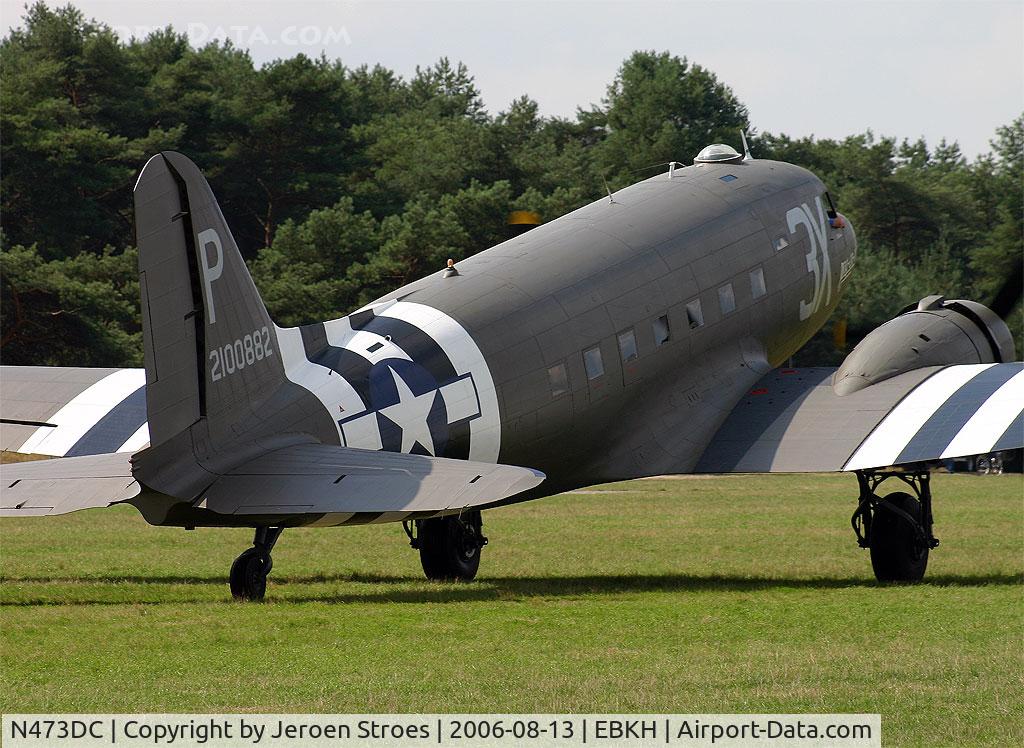 N473DC, 1942 Douglas DC3C (C-47A) C/N 19345, Oldtimer show Balen/Keiheuvel in Belgium
