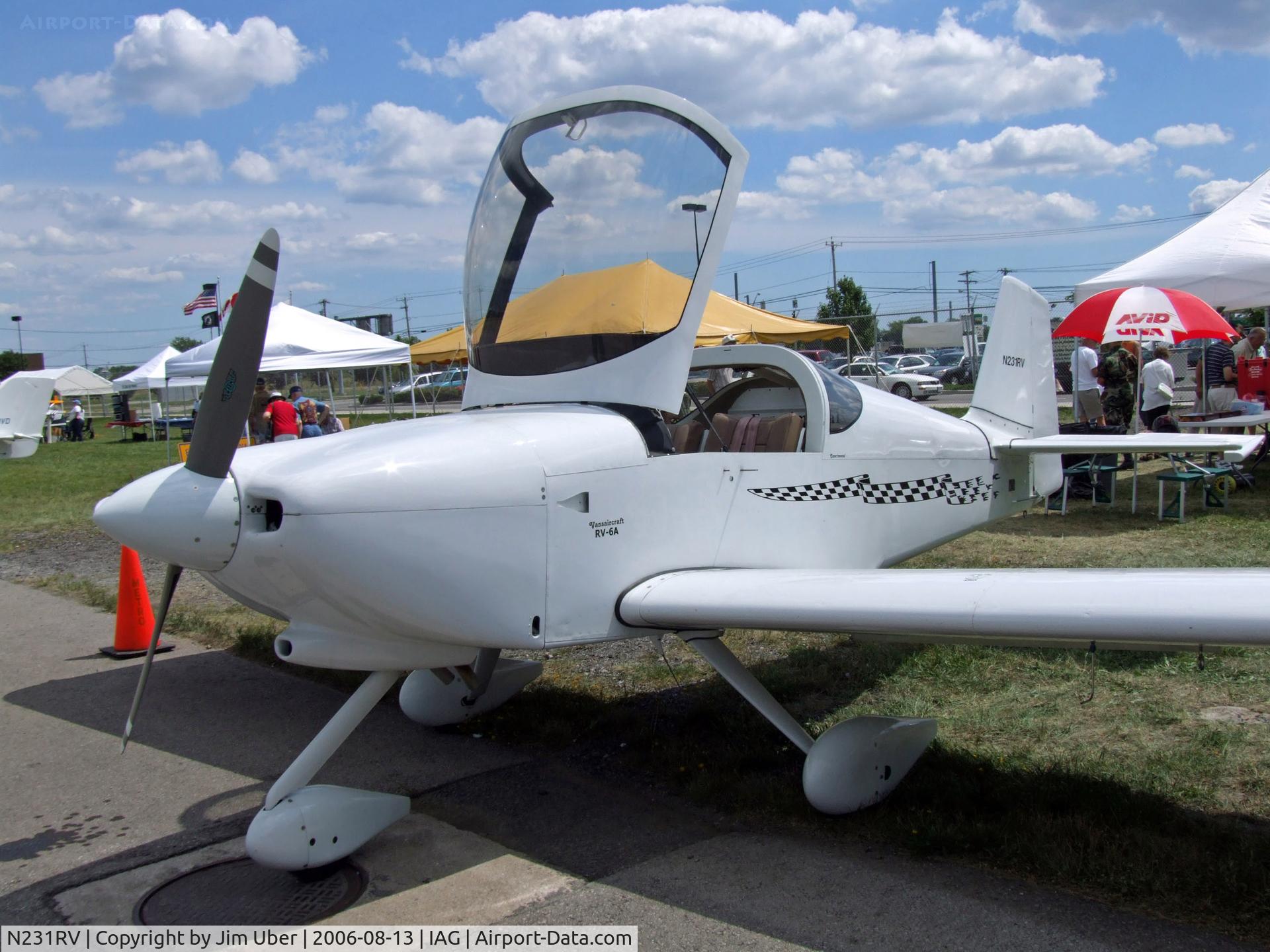 N231RV, Vans RV-6A C/N 7221, on display at a Museum Benefit at the Airport