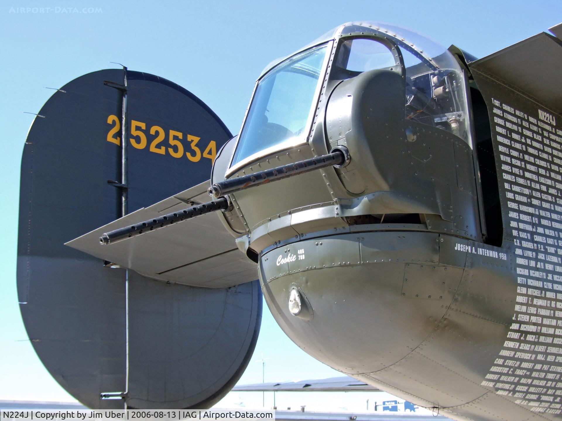 N224J, 1944 Consolidated B-24J-85-CF Liberator C/N 1347 (44-44052), Tail 