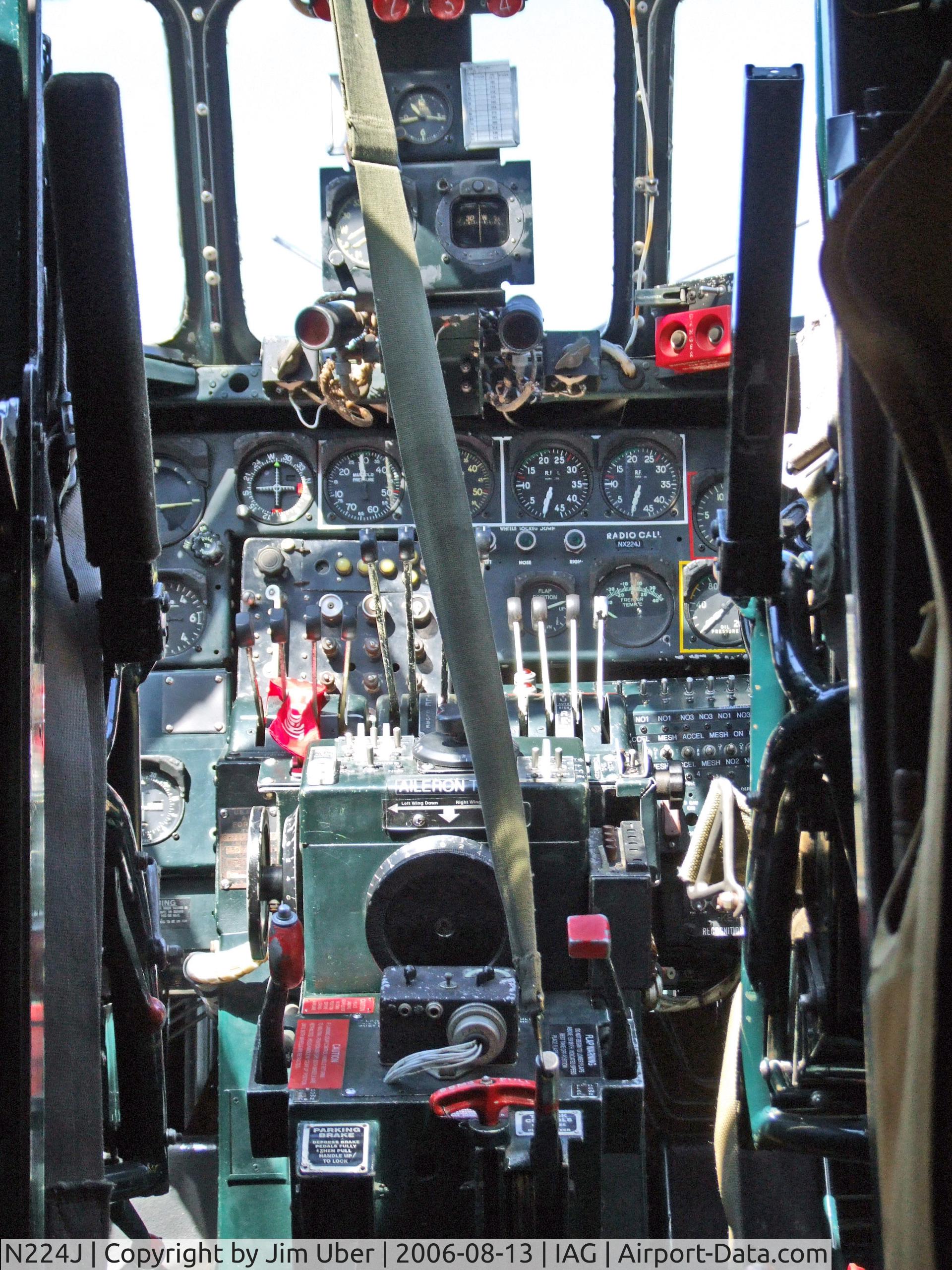 N224J, 1944 Consolidated B-24J-85-CF Liberator C/N 1347 (44-44052), Cockpit view