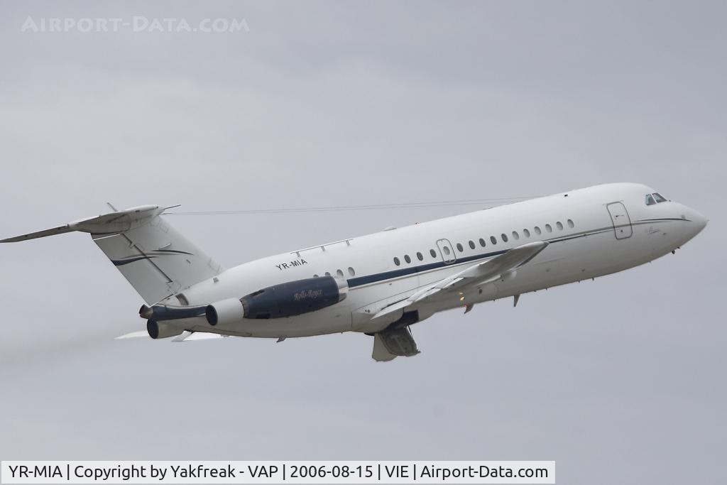 YR-MIA, 1984 BAC 111-492GM One-Eleven C/N 260, BAC 1-11 of Mia Airlines departing at VIE