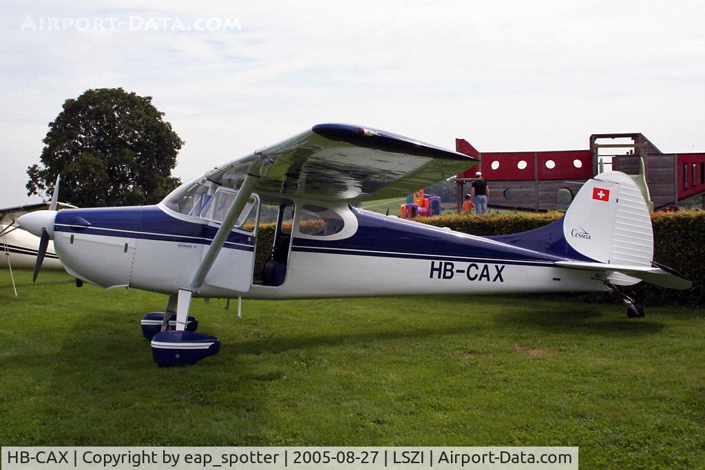 HB-CAX, 1950 Cessna 170A C/N 19644, parket at 