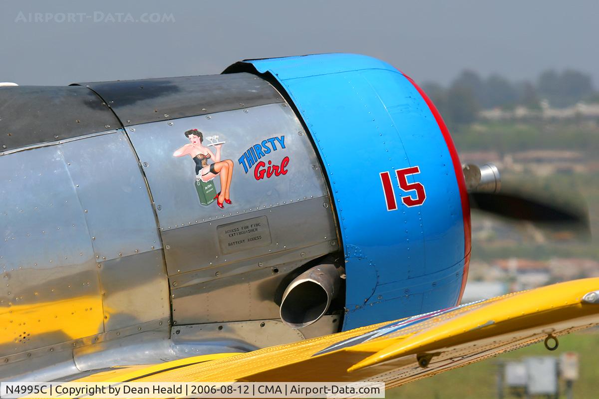 N4995C, 1949 North American T-6G Texan C/N 168-481, Nose art on 