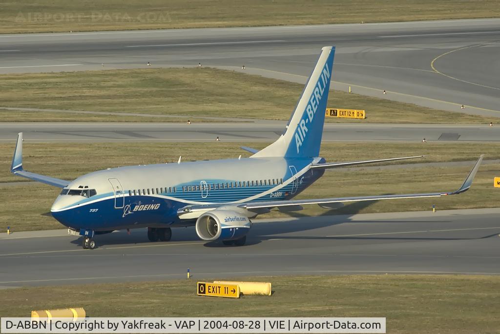 D-ABBN, 2004 Boeing 737-76Q C/N 30293, Air Berlin Boeing 737-700 in special colors