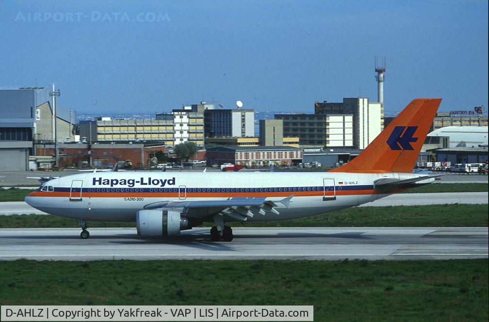 D-AHLZ, 1987 Airbus A310-204 C/N 468, Hapag Lloyd Airbus 310 at LIS