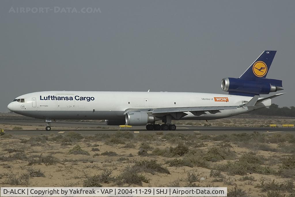 D-ALCK, 2000 McDonnell Douglas MD-11F C/N 48803, Lufthansa Cargo MD11 at SHJ