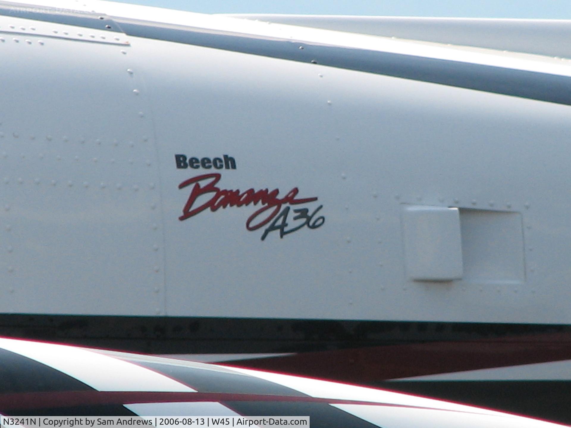 N3241N, 1999 Raytheon Aircraft Company A36 Bonanza C/N E-3241, Sweet!