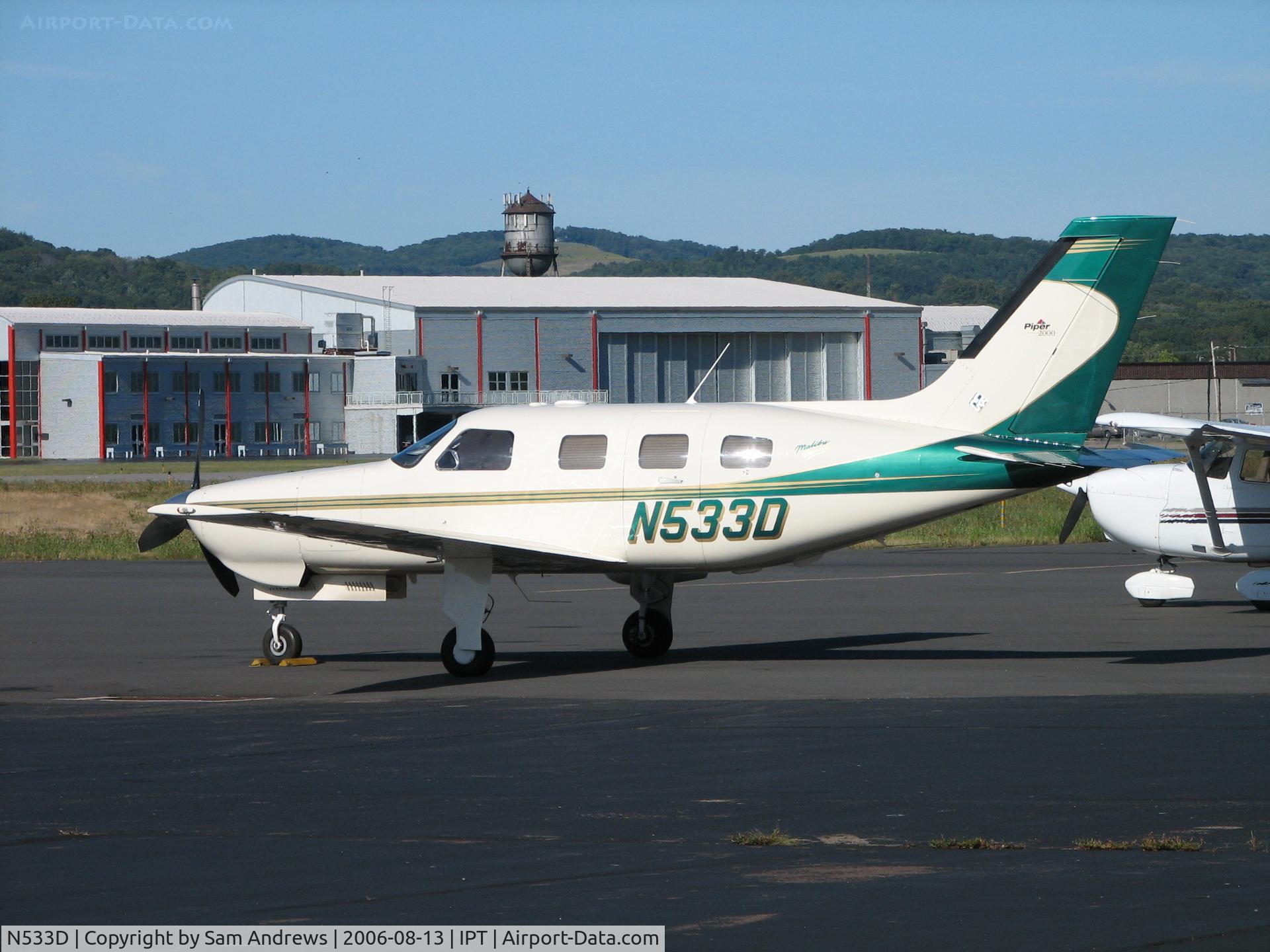 N533D, 2000 Piper PA-46-350P Malibu Mirage C/N 4636292, Here from Illinois Valley Regional (KVYS)