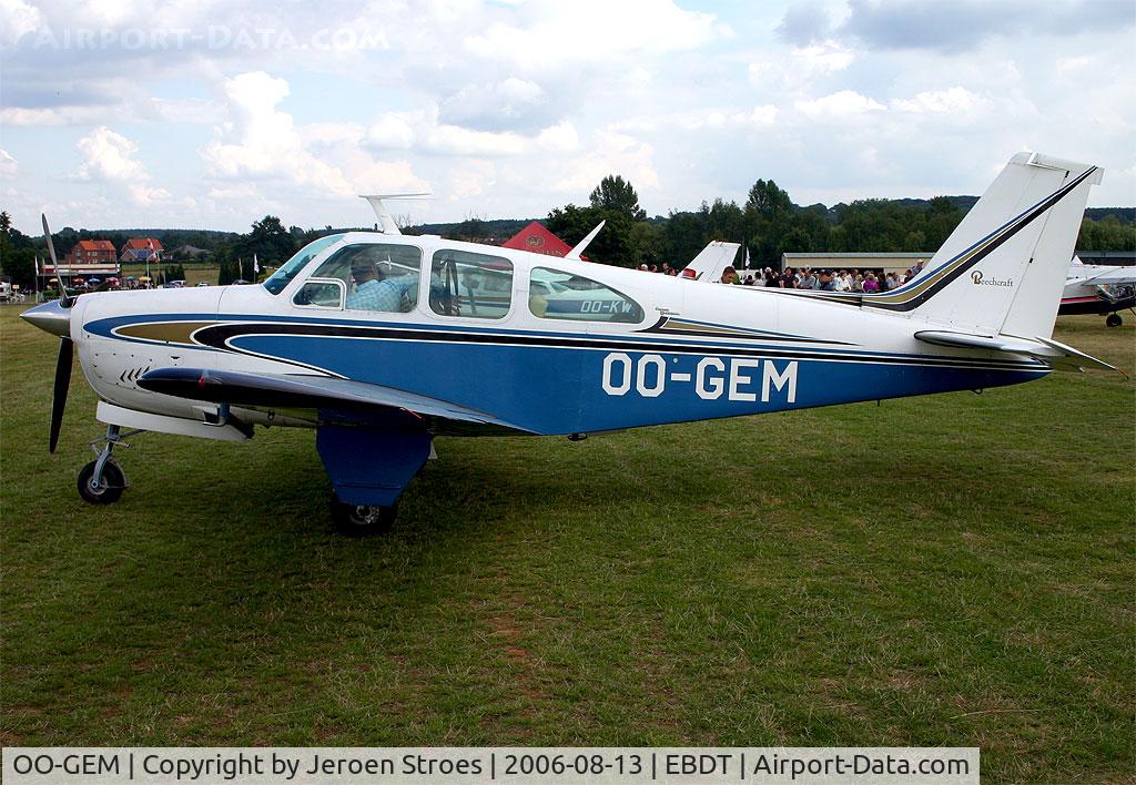 OO-GEM, 1967 Beech 35-C33 Debonair C/N CD-1090, OLdtimer Fly in