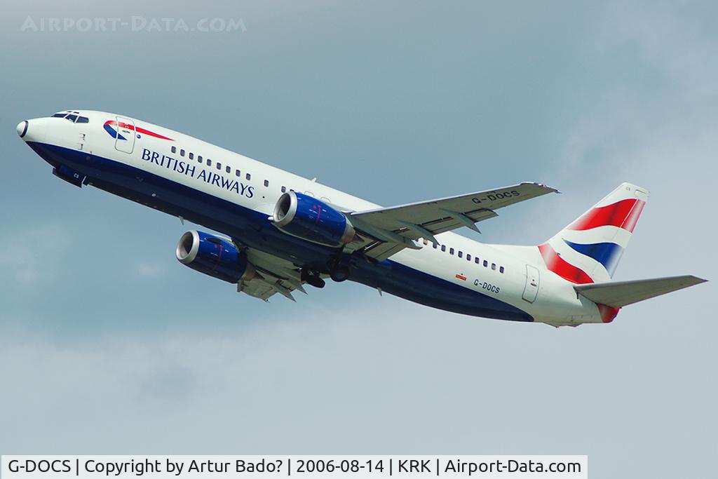 G-DOCS, 1992 Boeing 737-436 C/N 25852, British Airways