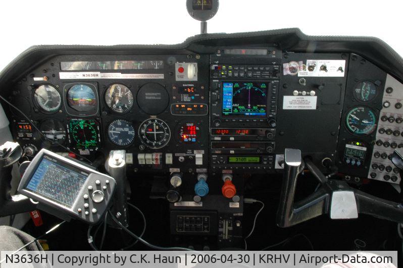 N3636H, 1980 Mooney M20K C/N 25-0433, N3636H panel April 2005