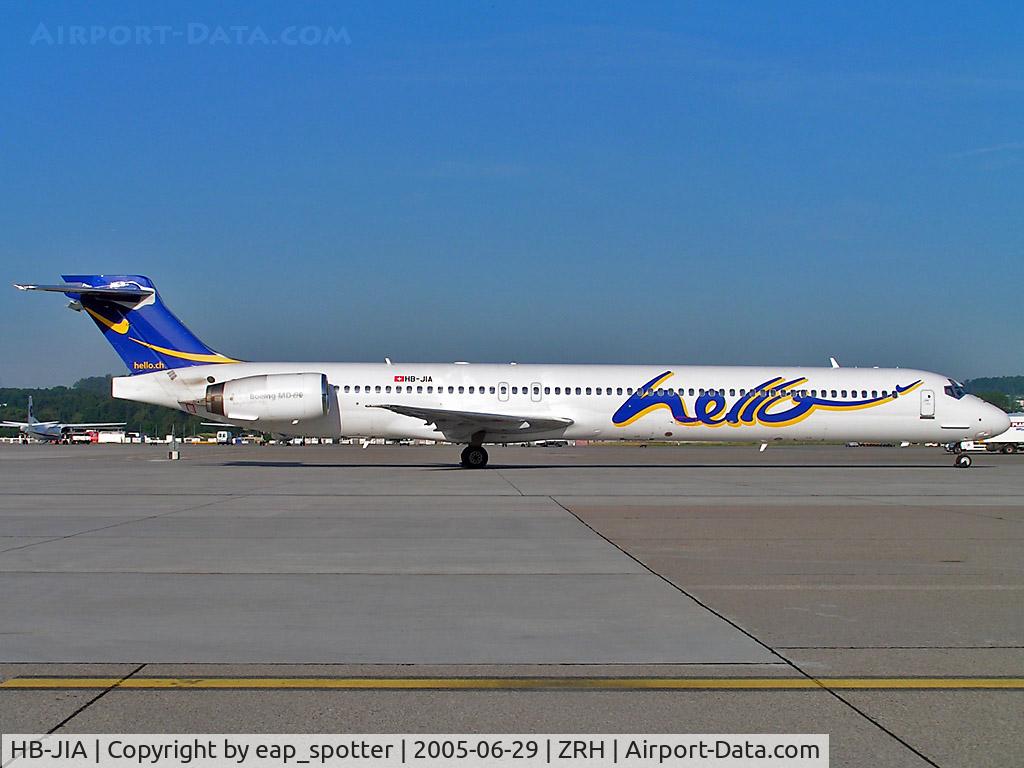 HB-JIA, 1997 McDonnell Douglas MD-90-30 C/N 53552, Parked on the main apron