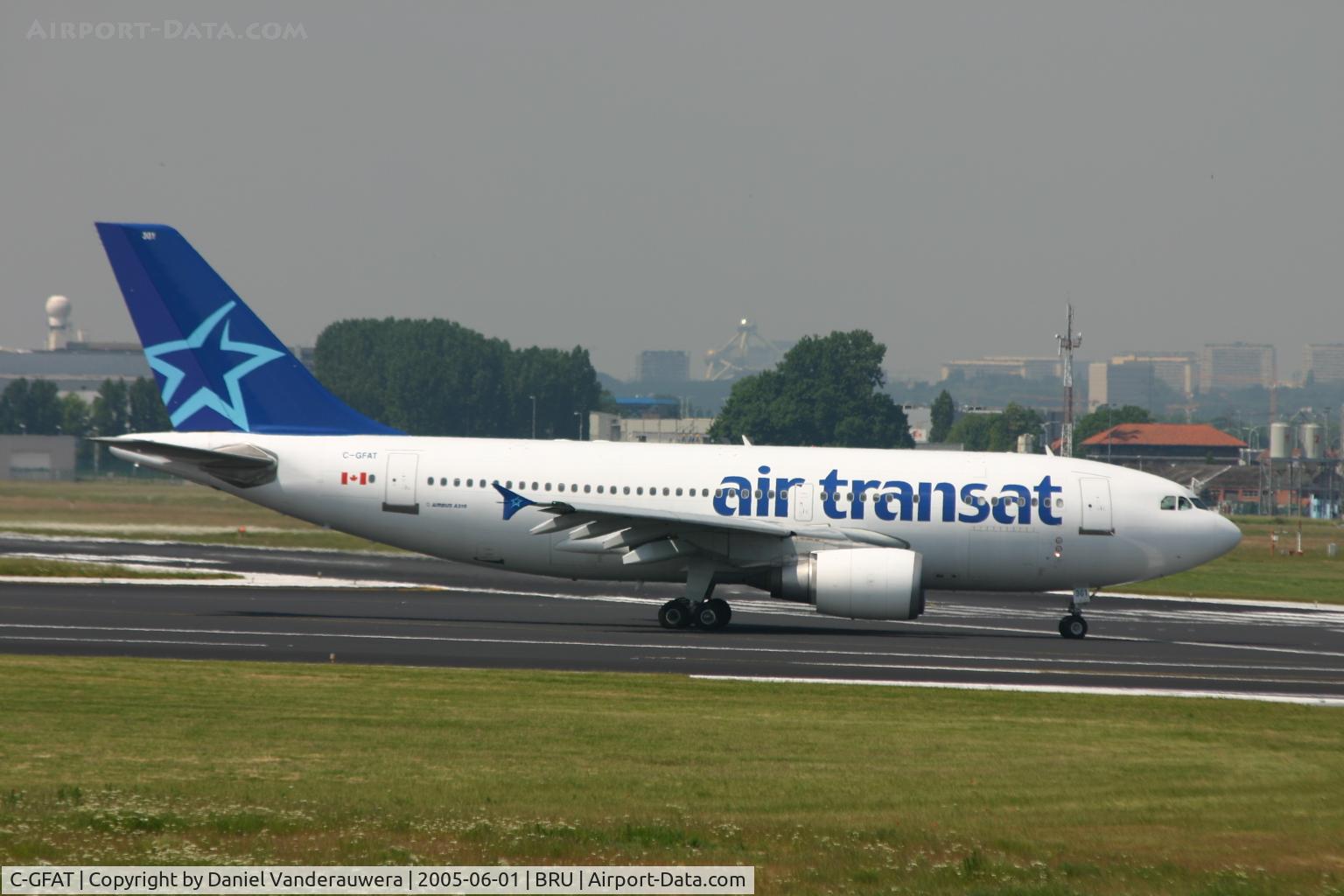C-GFAT, 1990 Airbus A310-304 C/N 545, taxiing to rwy 25R to take-off and fly back to Montreal