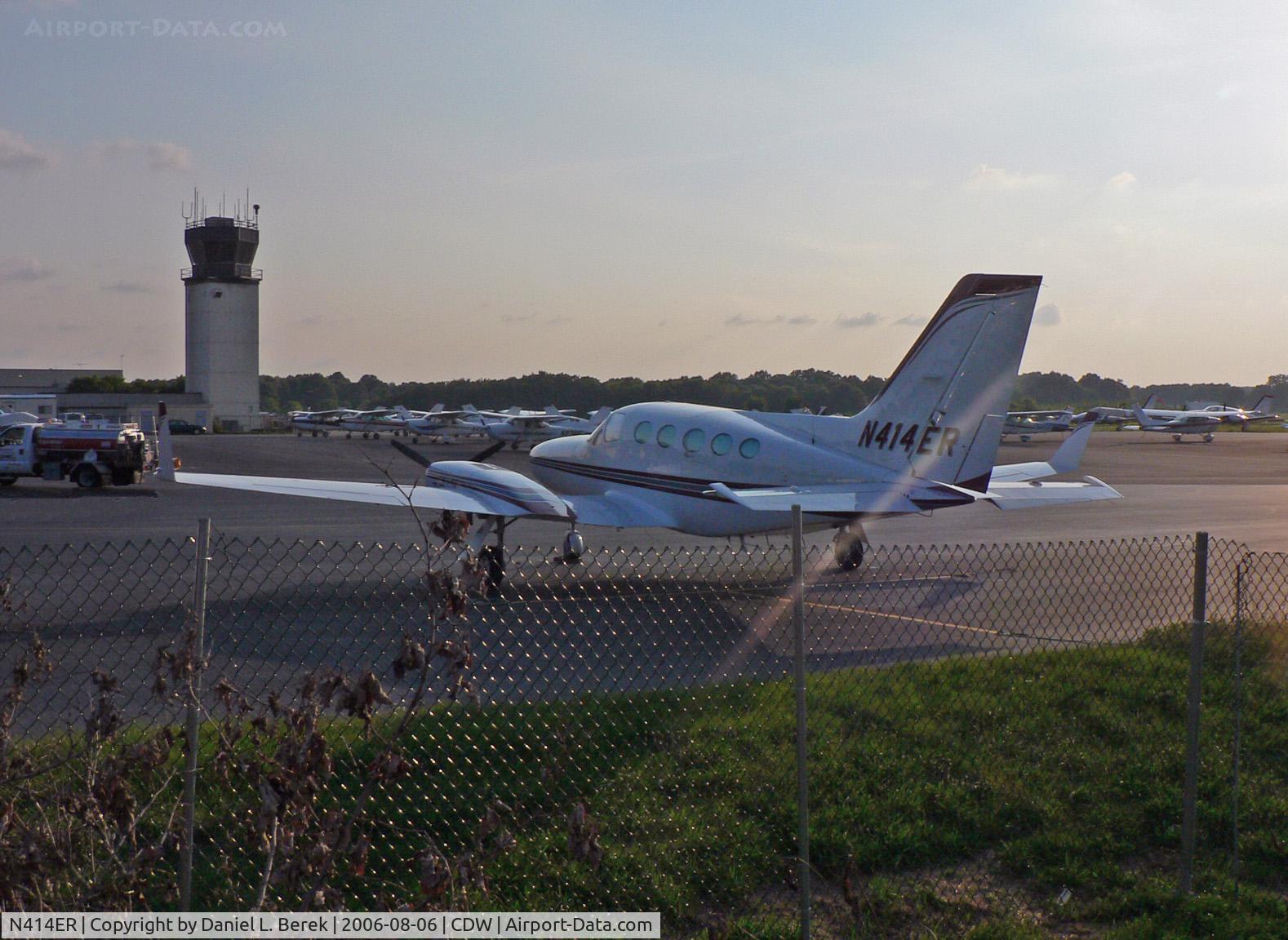 N414ER, 1978 Cessna 414A Chancellor C/N 414A0069, Handsome winglet-equipped Chancellor spends a summer evening at Caldwell.