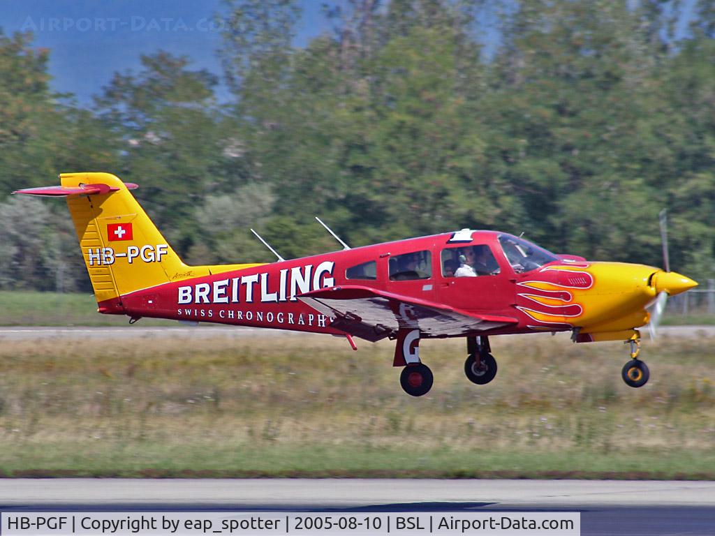 HB-PGF, 1981 Piper PA-28RT-201T Turbo Arrow IV C/N 28R-8131121, inbound from Habsheim / France