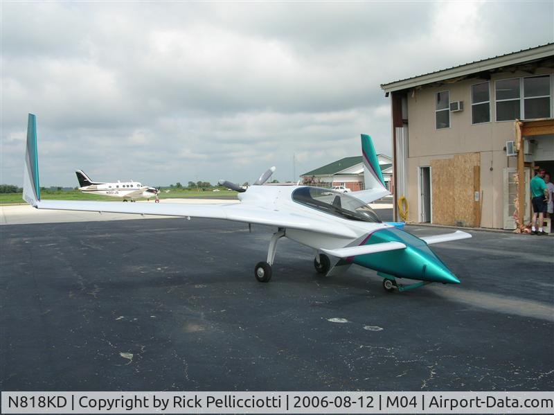 N818KD, 1994 Rutan Long EZ C/N 1 (N818KD), EZrg on the ramp at EZ Jet, Inc. in Covington, TN
