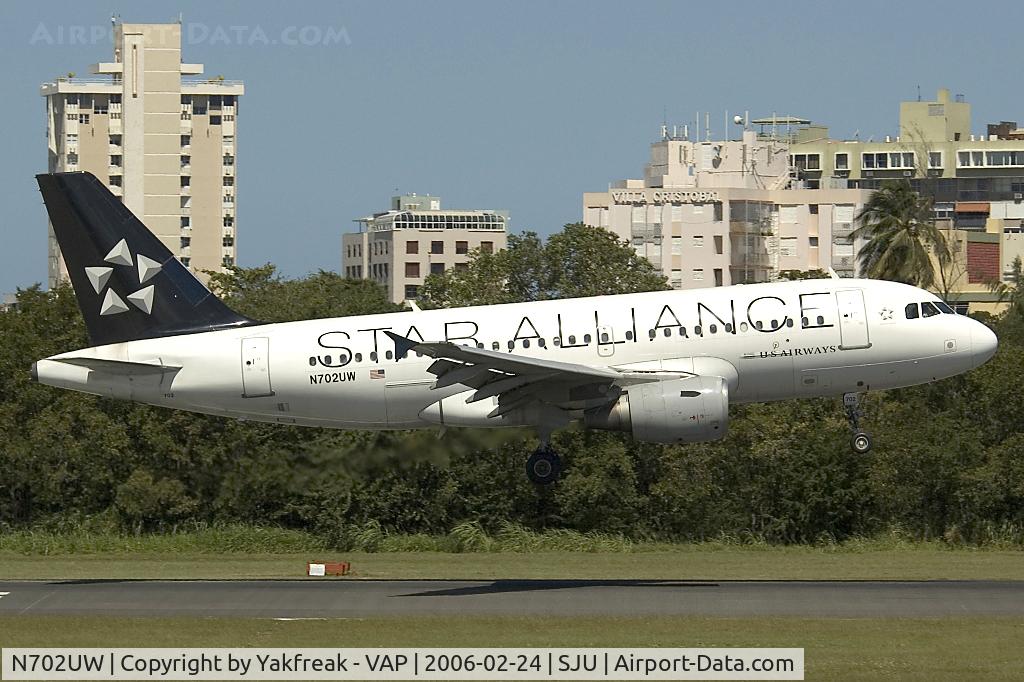 N702UW, 1998 Airbus A319-112 C/N 0896, Airbus 319 of US Airways in Star Alliance colors