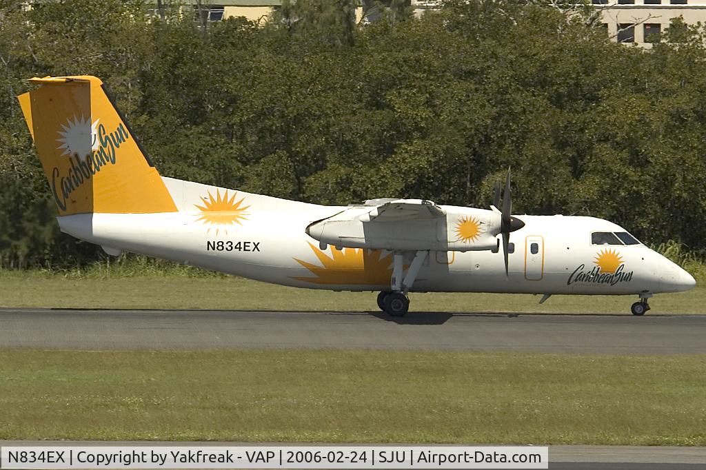N834EX, 1991 De Havilland Canada DHC-8-106 Dash 8 C/N 285, Dash 8-100 Carribean Sun