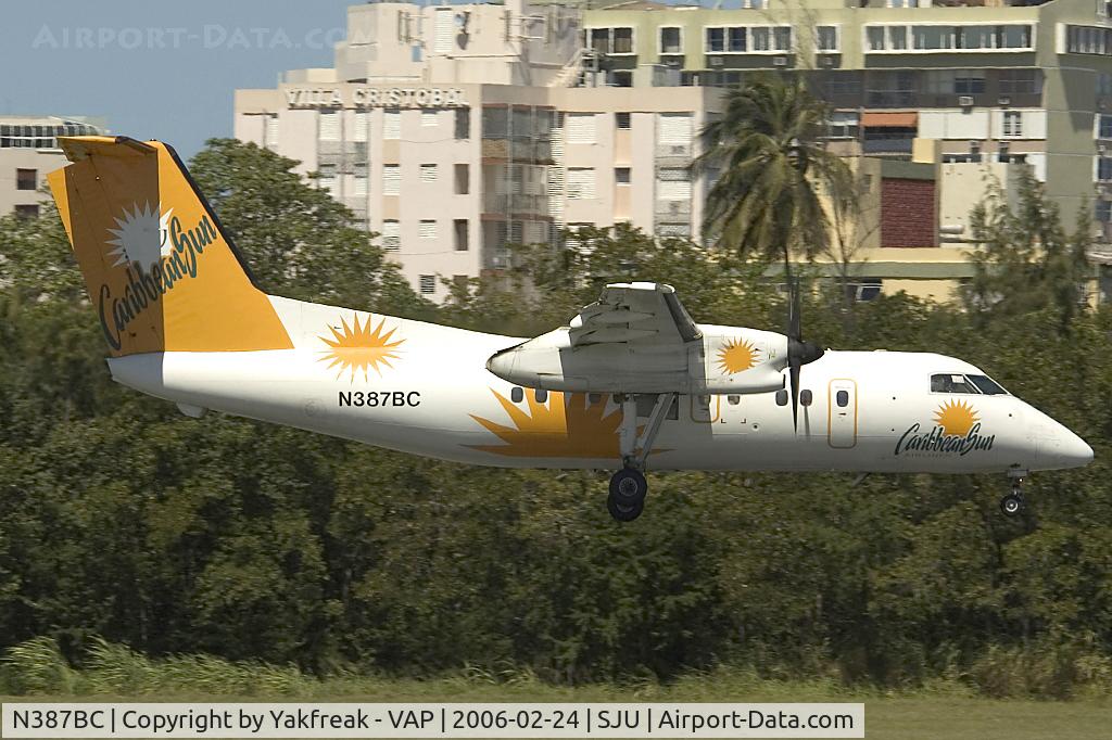 N387BC, 1993 De Havilland Canada DHC-8-106 Dash 8 C/N 351, Carribean Sun Dash8-100