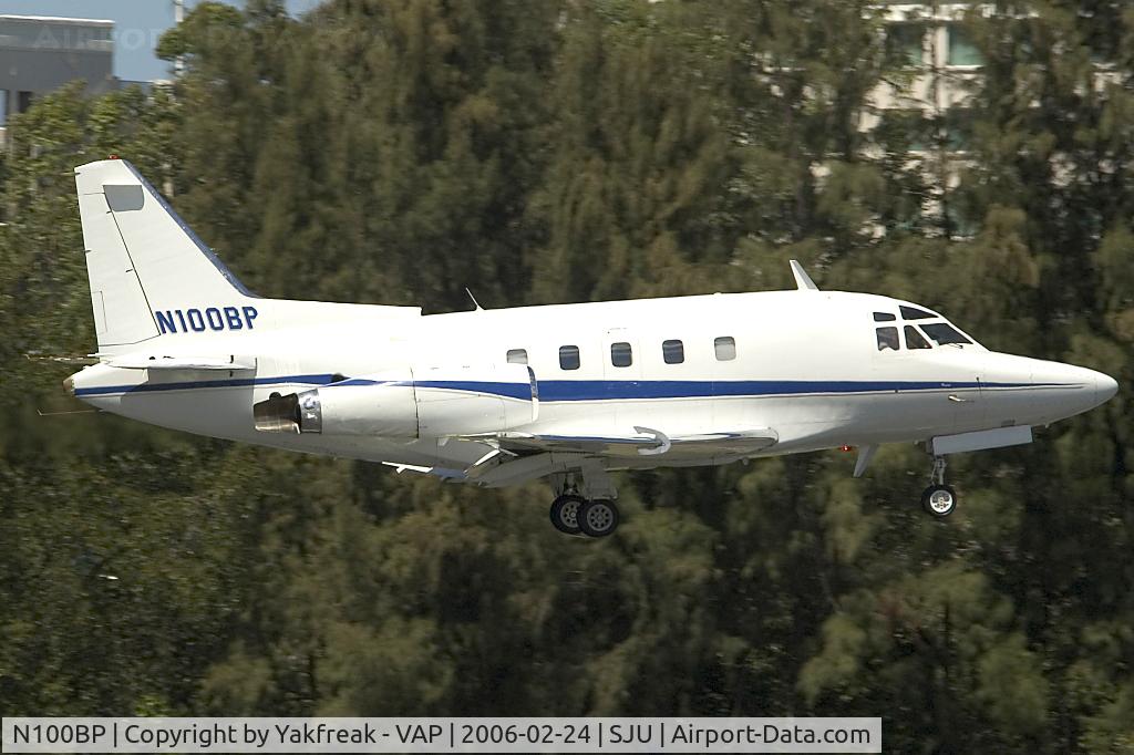 N100BP, 1976 North American Sabre 75-80A C/N 380-48, Sabreliner clear to land