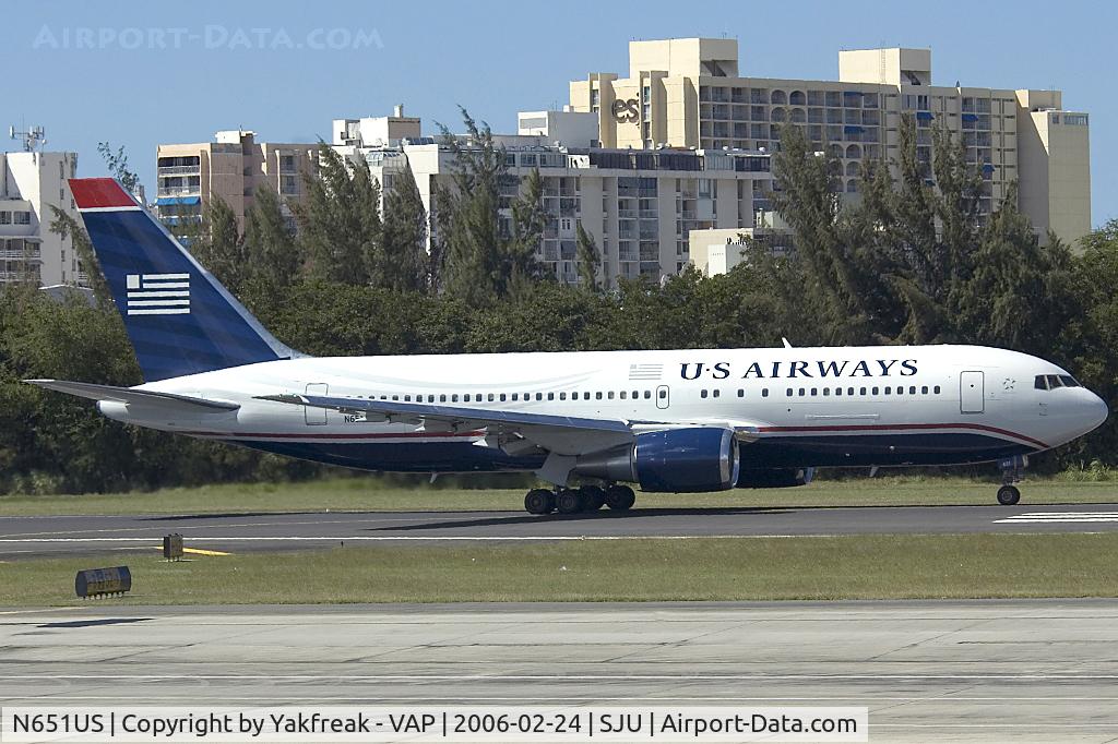 N651US, 1990 Boeing 767-2B7 C/N 24764, Boeing 767-200 of US Airways
