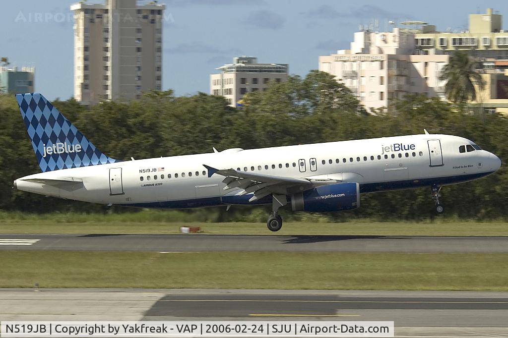 N519JB, 2001 Airbus A320-232 C/N 1398, Jetblue Airbus A320