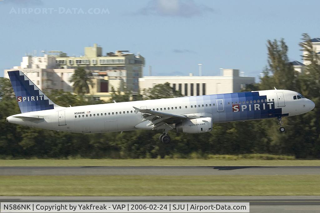 N586NK, 2002 Airbus A321-231 C/N 1794, Spirit Airbus 321