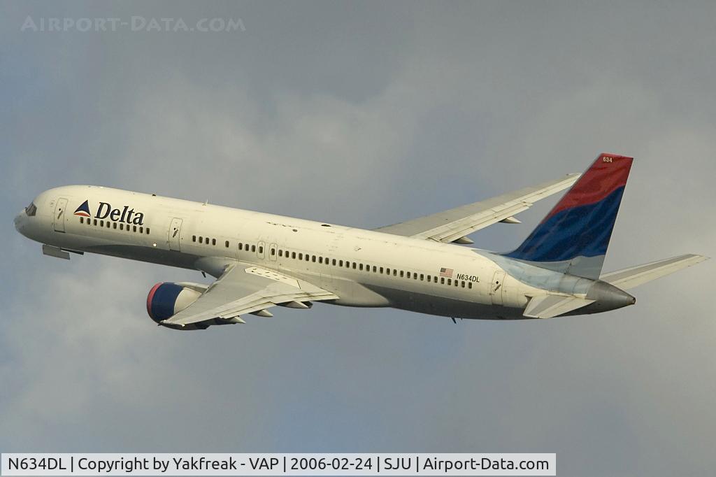 N634DL, 1988 Boeing 757-232 C/N 23615, Delta Airlines Boeing 757-200
