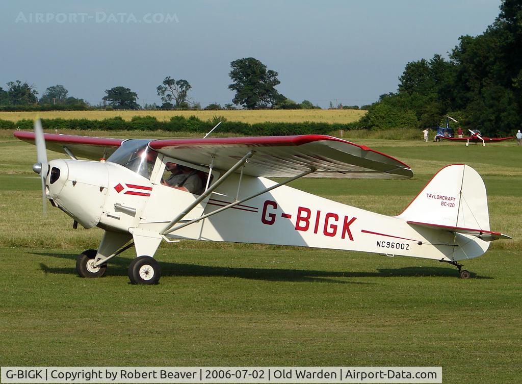 G-BIGK, 1946 Taylorcraft BC-12D Twosome C/N 8302, Taylorcraft BC12D