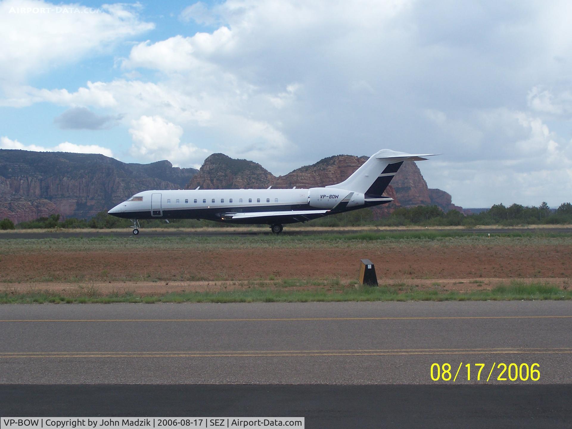VP-BOW, 2004 Bombardier Global Express (BD-700-1A10) C/N 9141, Taxing for take off