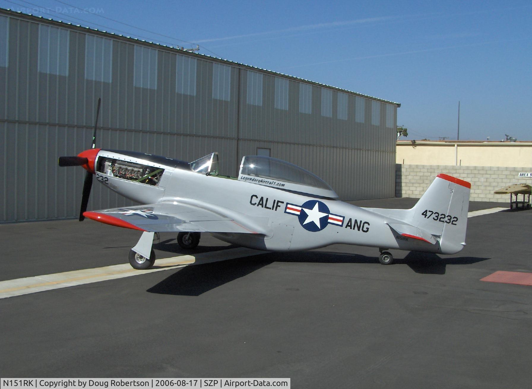 N151RK, 1998 North American TF-51 Replica C/N 060, 1998 Oliver TF-51 two place, LS6 Corvette engine 400 Hp