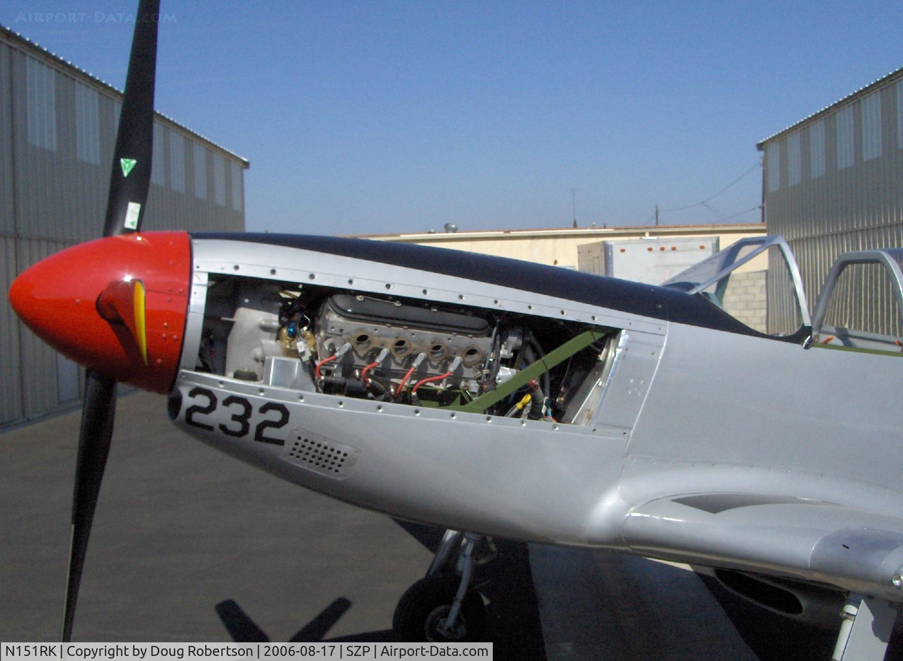 N151RK, 1998 North American TF-51 Replica C/N 060, 1998 Oliver TF-51 two place, LS6 Corvette engine 400 hp, maintenance