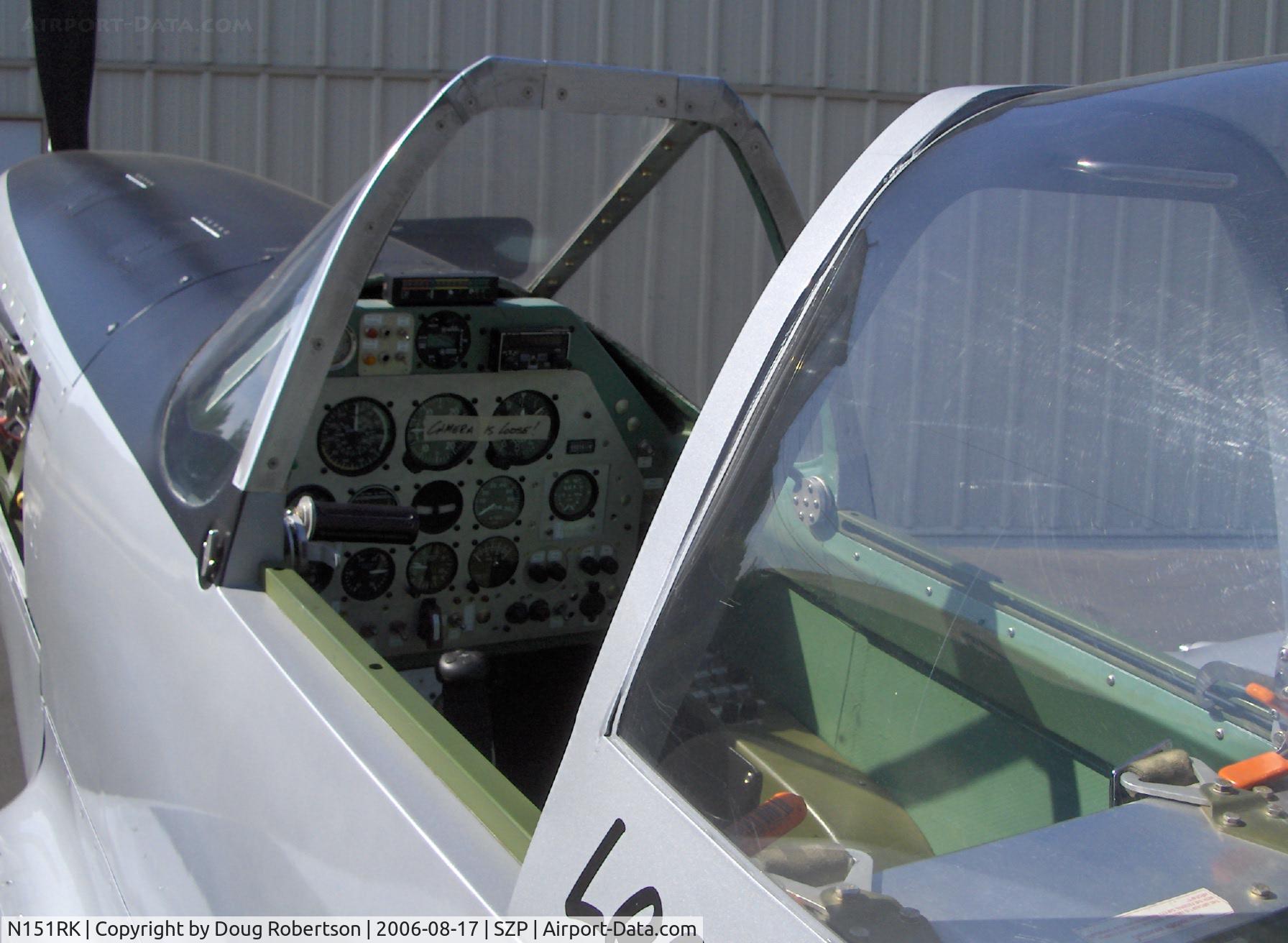 N151RK, 1998 North American TF-51 Replica C/N 060, 1998 Oliver TF-51 two place, forward cockpit
