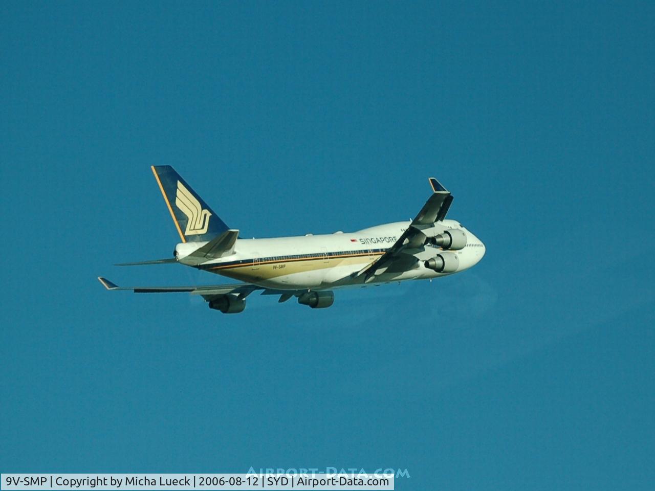 9V-SMP, 2002 Boeing 747-412/BCF C/N 27067, Climbing out of Sydney, bound for Singapore