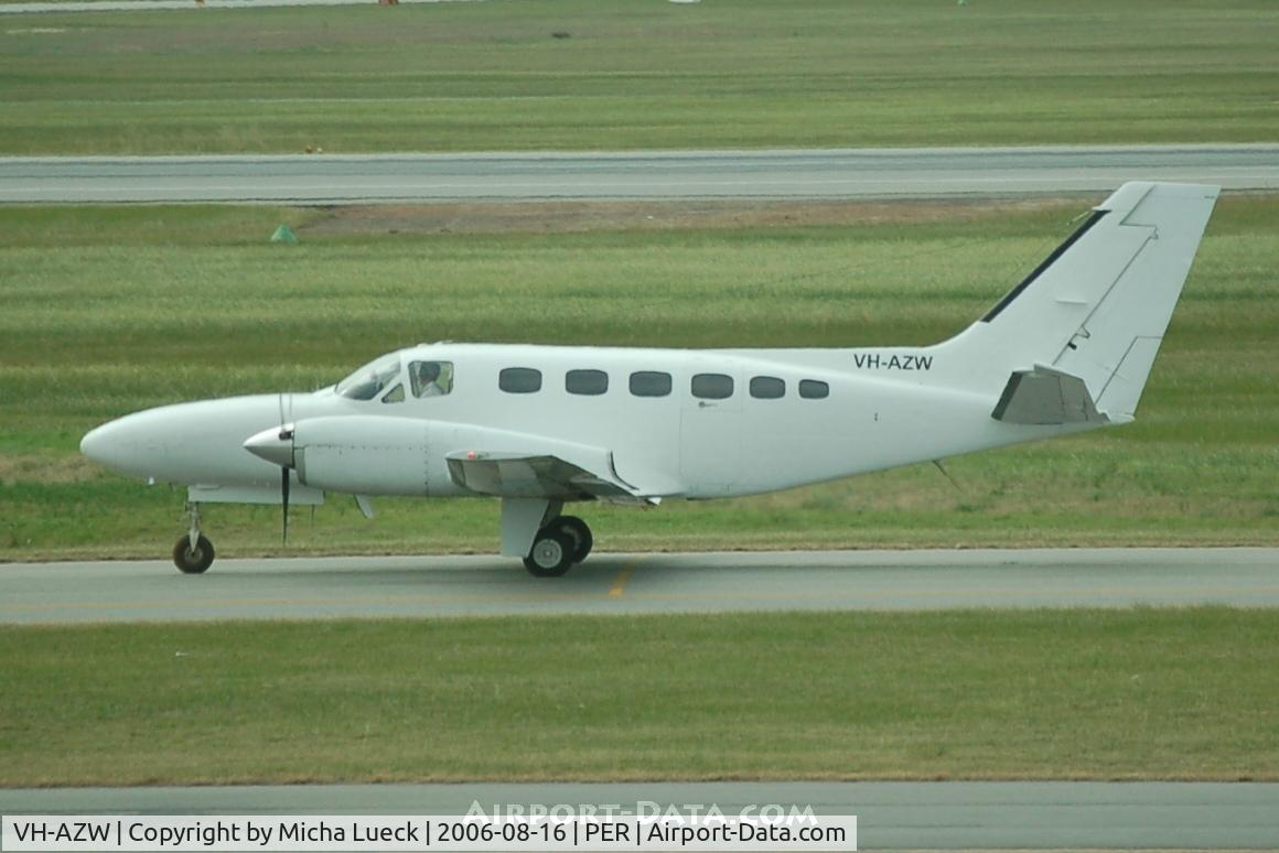 VH-AZW, Cessna 441 Conquest II C/N 441-0026, Just arrived at Perth