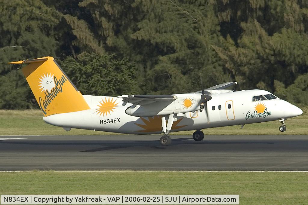 N834EX, 1991 De Havilland Canada DHC-8-106 Dash 8 C/N 285, Carribean Sun Dash8-100