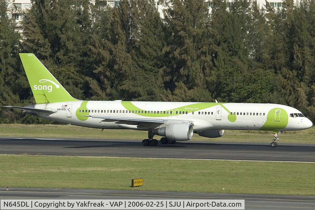 N645DL, 1989 Boeing 757-232 C/N 24216, Song Boeing 757-200