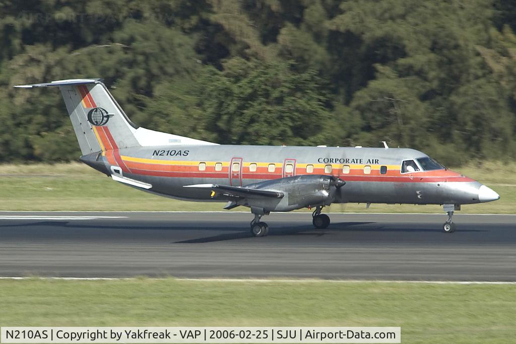 N210AS, 1985 Embraer EMB-120ER Brasilia C/N 120.006, Cooperate Air Embraer 120