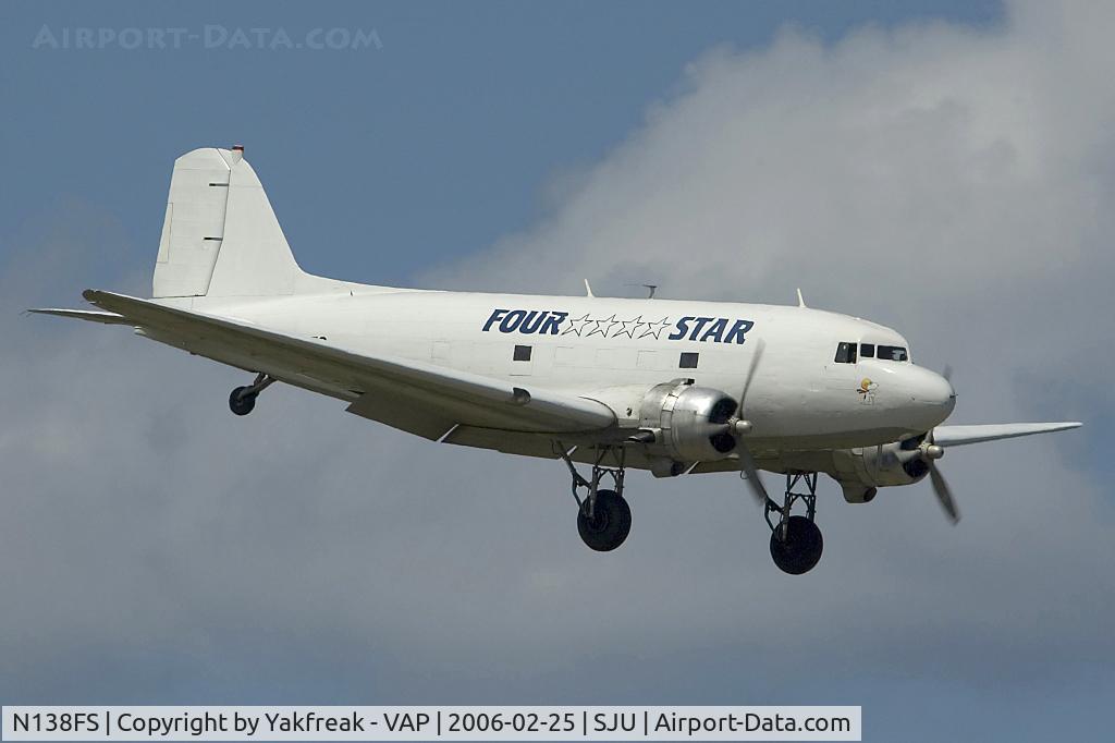 N138FS, 1942 Douglas DC-3C C/N 9967, Four Star DC3