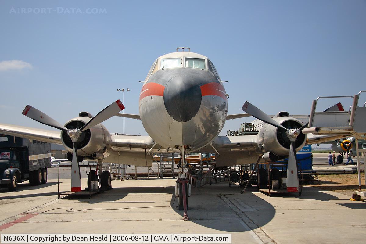 N636X, 1952 Martin 404 C/N 14135, Martin 4-0-4: two 2,400 hp P&W R-2800-CB-16 piston radial recips, Span: 93'3.5