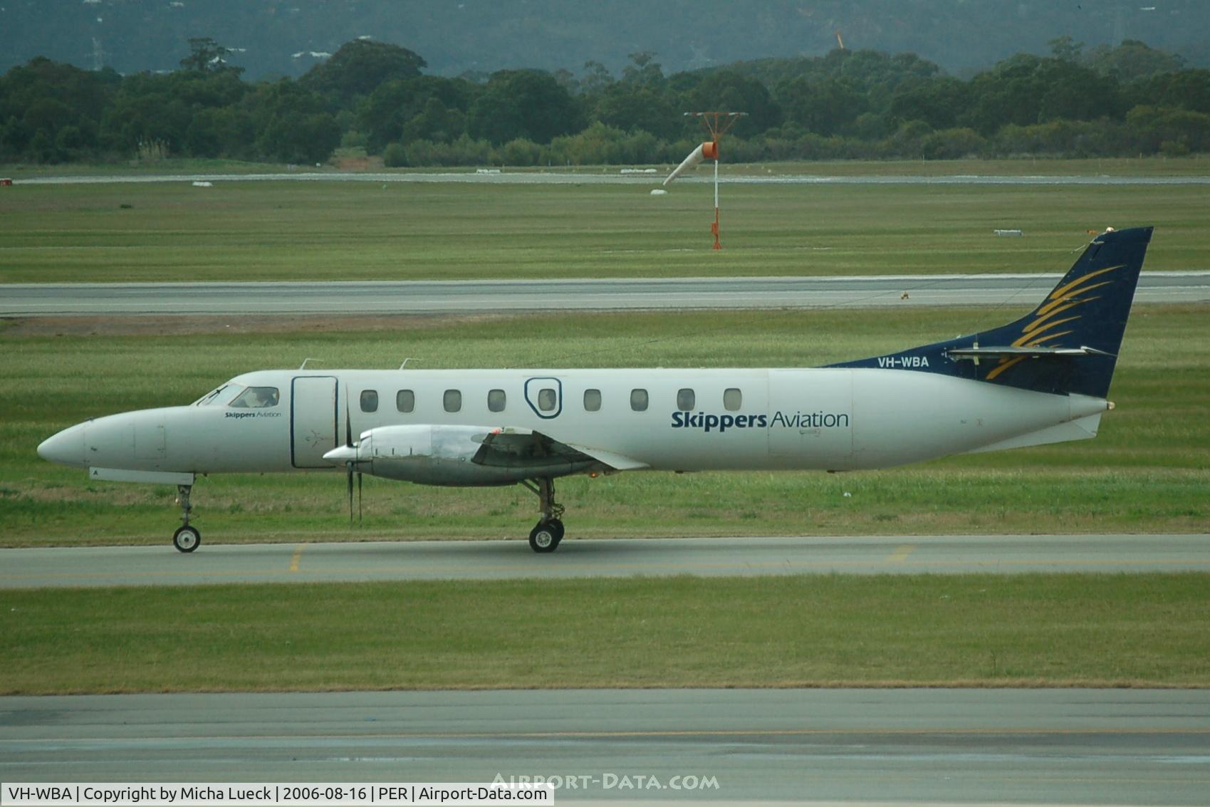 VH-WBA, 1995 Fairchild SA-227DC Metro 23 C/N DC-883B, Just arrived at Perth