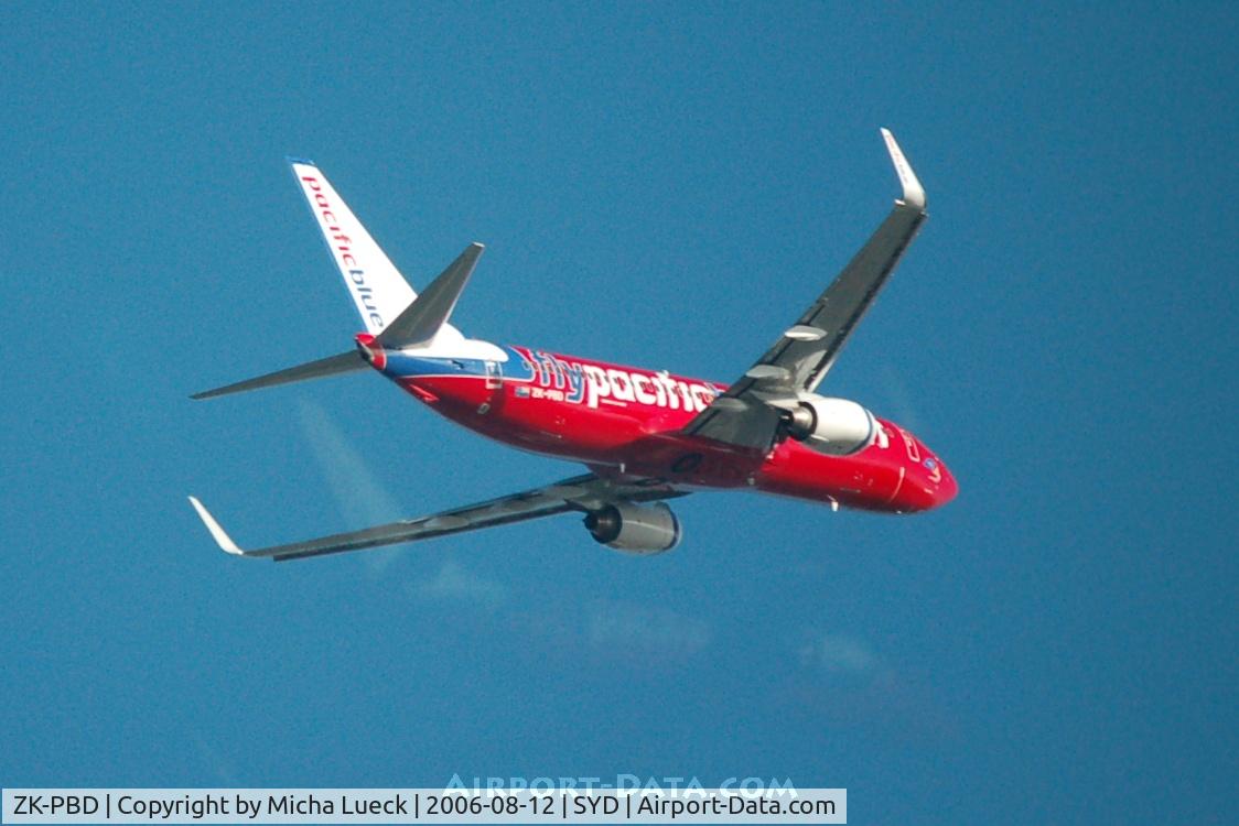 ZK-PBD, 2004 Boeing 737-8FE C/N 33996, On the way to New Zealand
