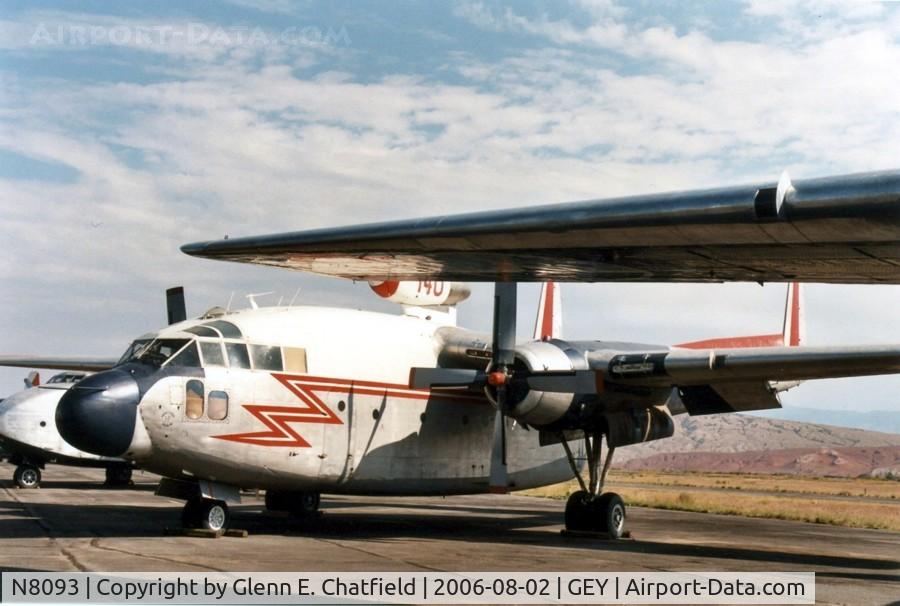 N8093, 1953 Fairchild C-119G Flying Boxcar C/N 10776, On the ramp, at the firefighting museum