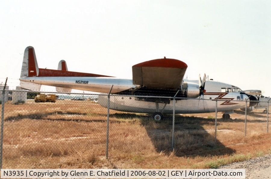 N3935, 1953 Fairchild C-119G Flying Boxcar C/N 10824, At the firefighting museum. Marked as N5216R