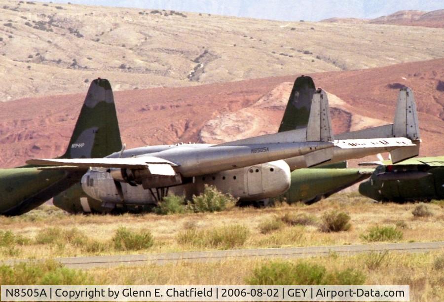 N8505A, 1953 Kaiser-Fraser C-119G Flying Boxcar C/N 53-8067 (179), In storage, shot with 600mm lens