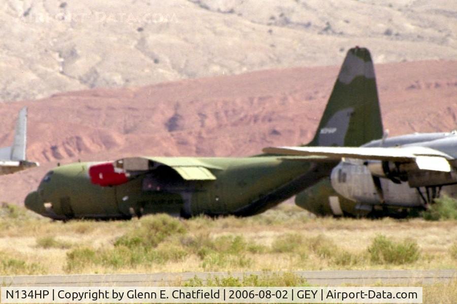 N134HP, 1957 Lockheed C-130A Hercules C/N 182-3218, Here we are, nine years later and in storage, shot with 600mm lens
