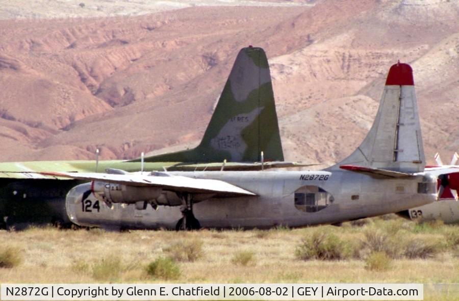 N2872G, 1945 Consolidated Vultee PB4Y-2 C/N 66300, In storage, shot with 600mm lens