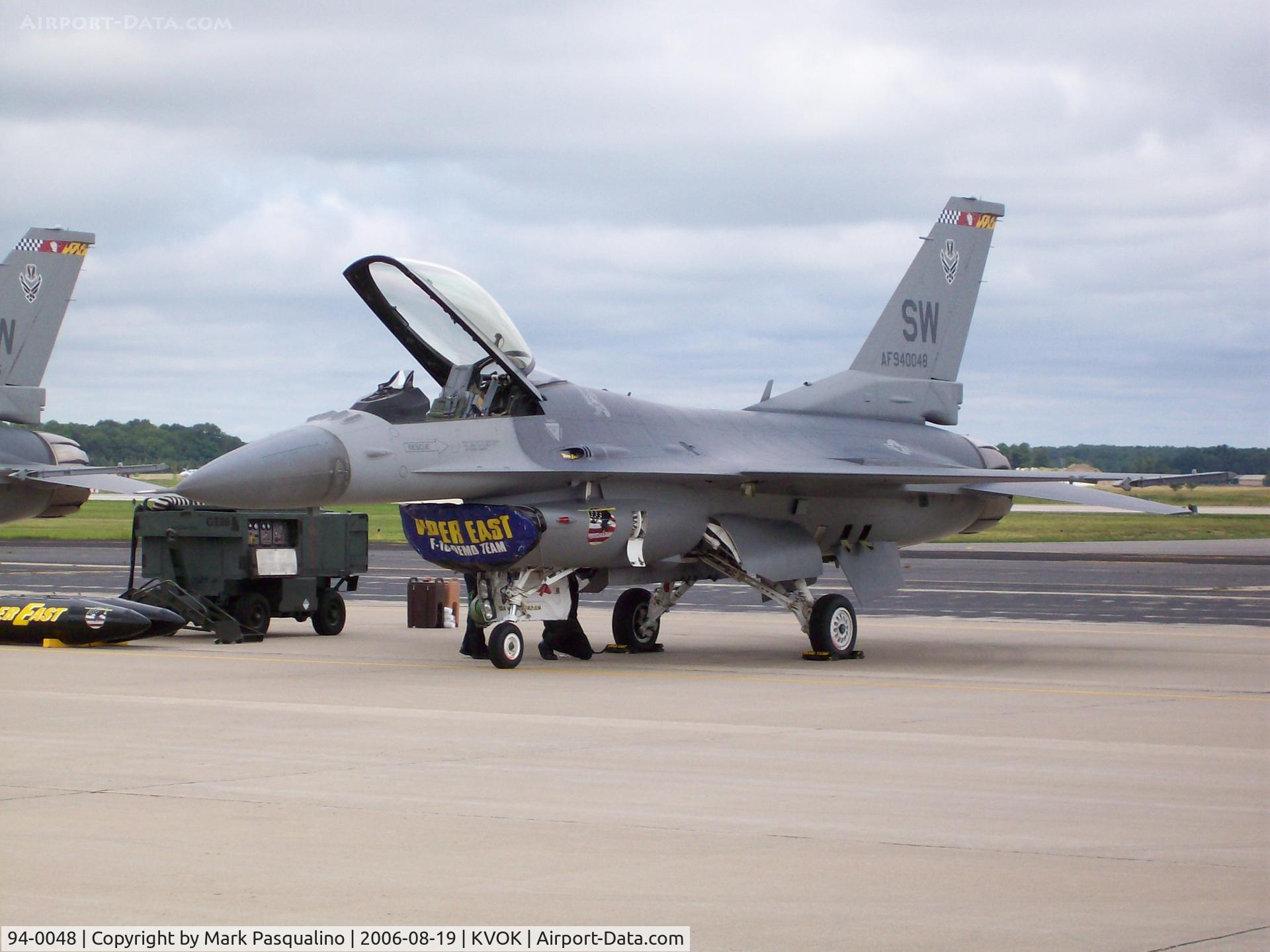 94-0048, 1994 Lockheed F-16C Fighting Falcon C/N CC-200, F-16  AF 940048