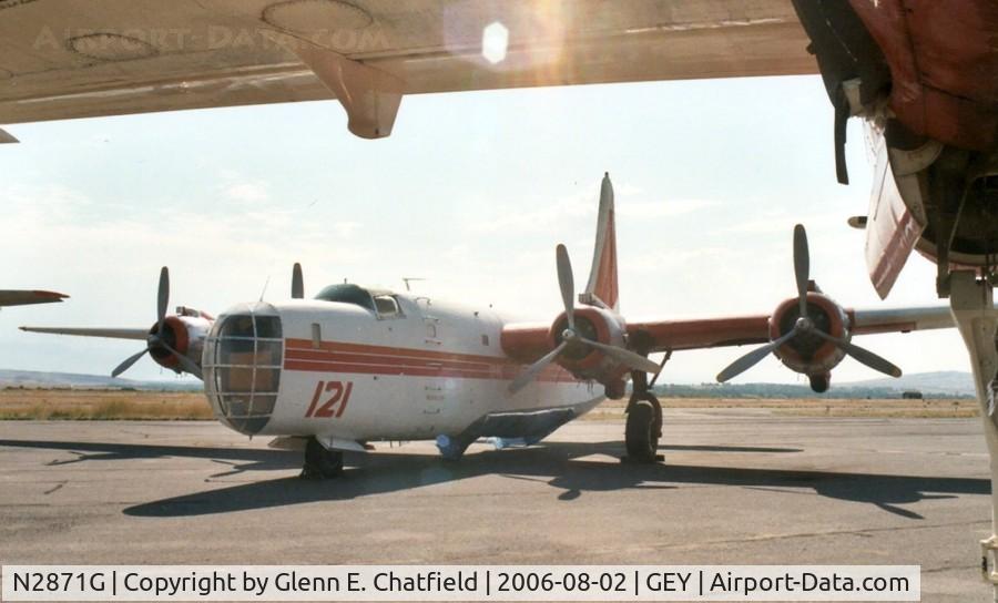 N2871G, Consolidated Vultee P4Y-2 Privateer C/N 66302, At the firefighting museum
