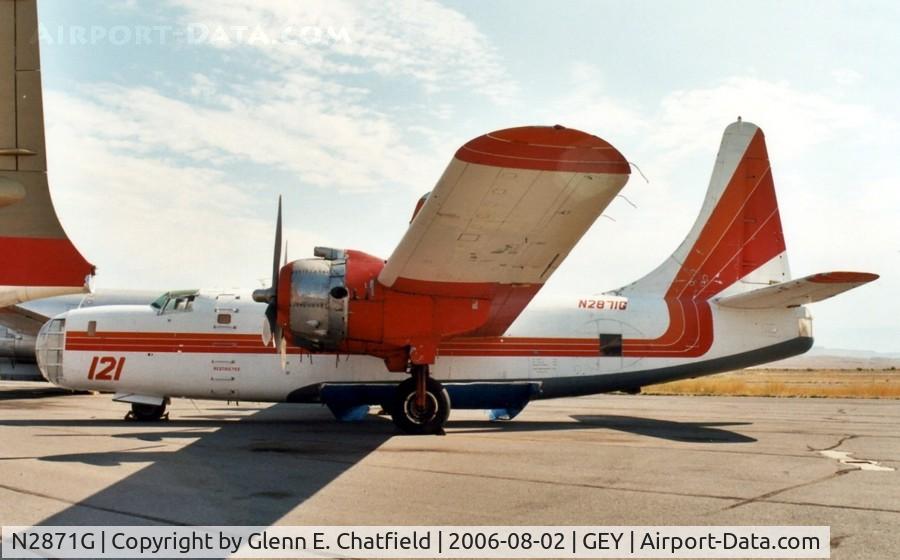 N2871G, Consolidated Vultee P4Y-2 Privateer C/N 66302, At the firefighting museum